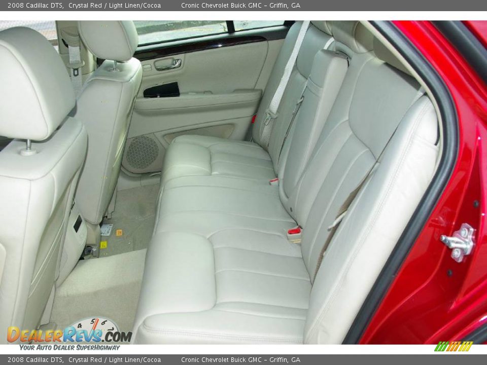 2008 Cadillac DTS Crystal Red / Light Linen/Cocoa Photo #13