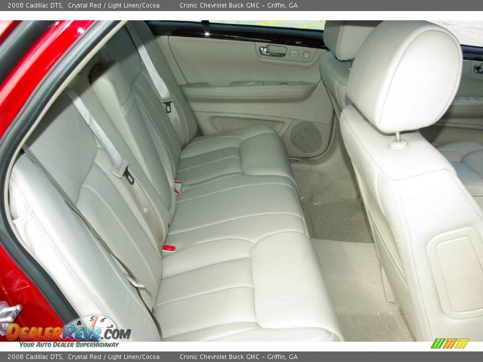2008 Cadillac DTS Crystal Red / Light Linen/Cocoa Photo #14