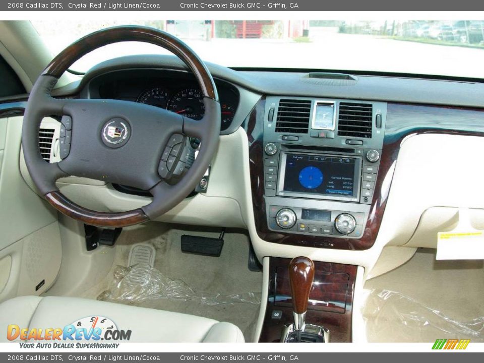 2008 Cadillac DTS Crystal Red / Light Linen/Cocoa Photo #15