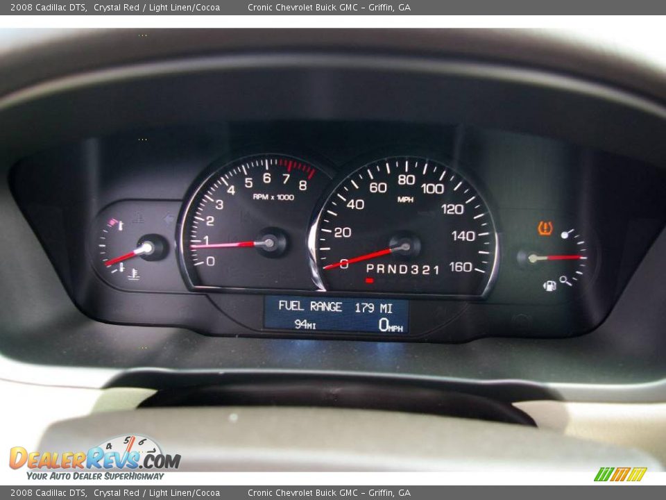 2008 Cadillac DTS Crystal Red / Light Linen/Cocoa Photo #18