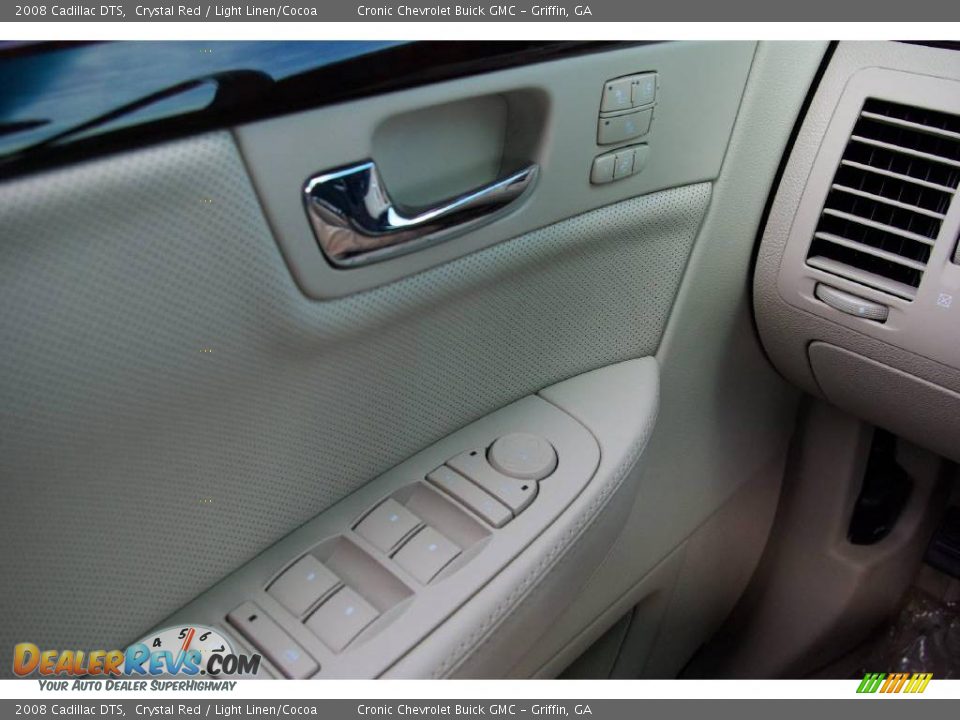 2008 Cadillac DTS Crystal Red / Light Linen/Cocoa Photo #20