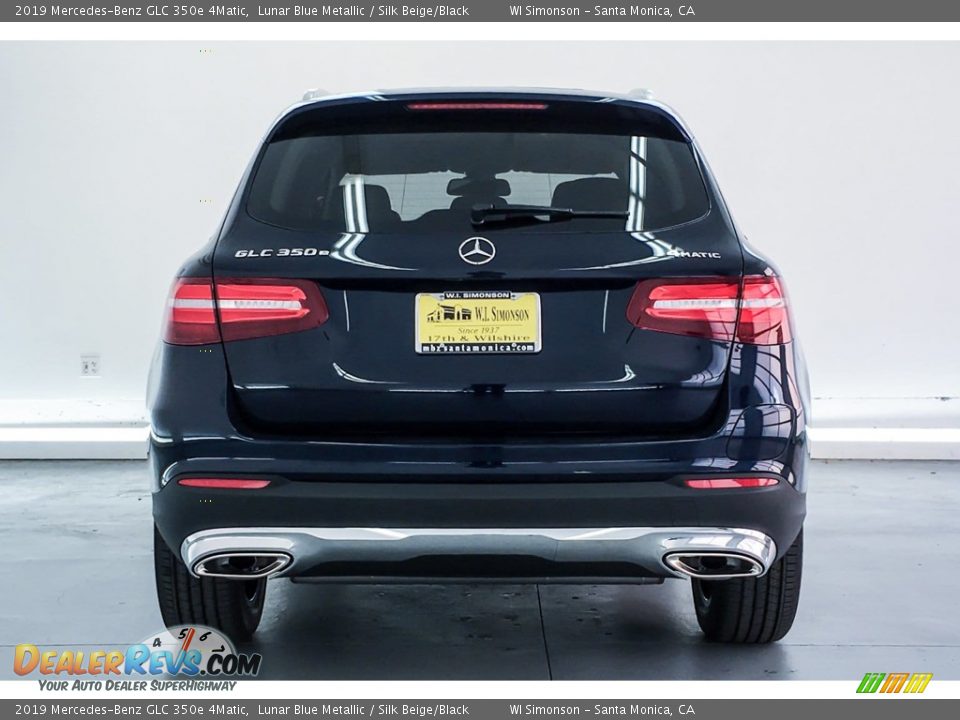 2019 Mercedes-Benz GLC 350e 4Matic Lunar Blue Metallic / Silk Beige/Black Photo #3