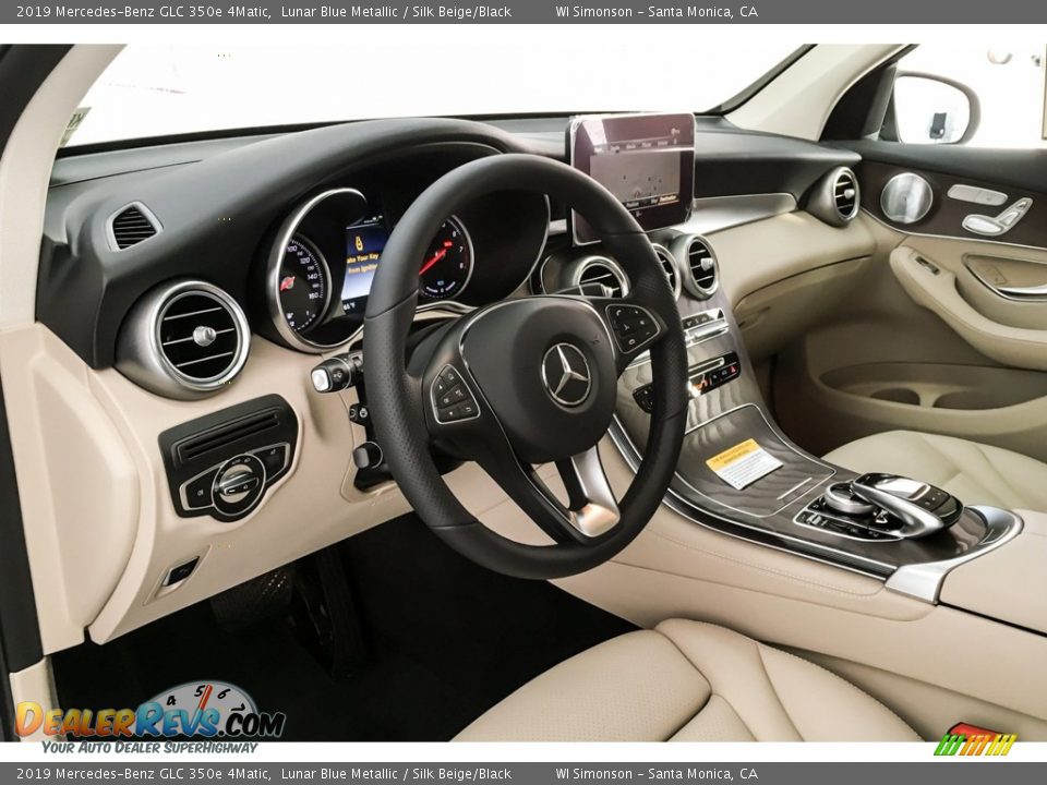 2019 Mercedes-Benz GLC 350e 4Matic Lunar Blue Metallic / Silk Beige/Black Photo #4