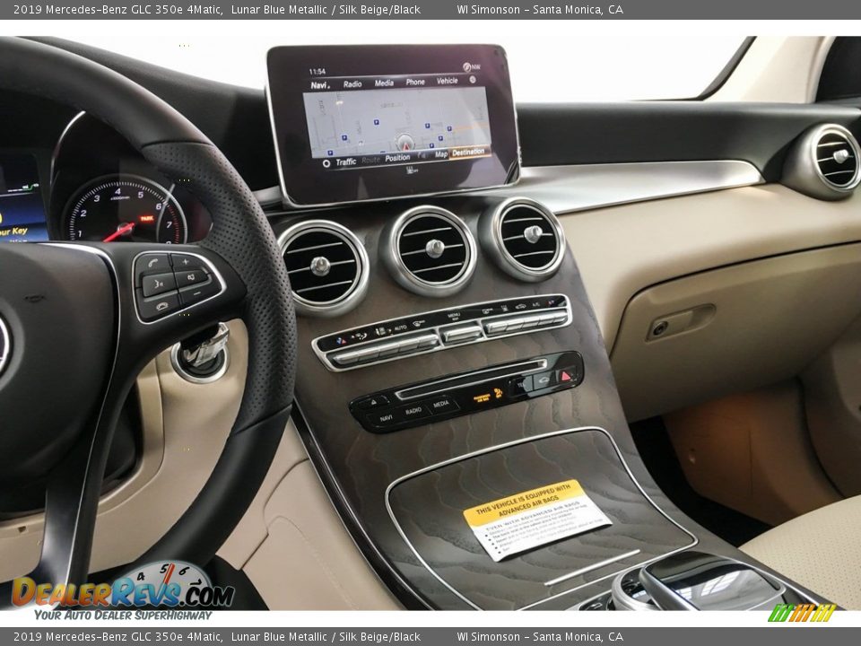 2019 Mercedes-Benz GLC 350e 4Matic Lunar Blue Metallic / Silk Beige/Black Photo #6