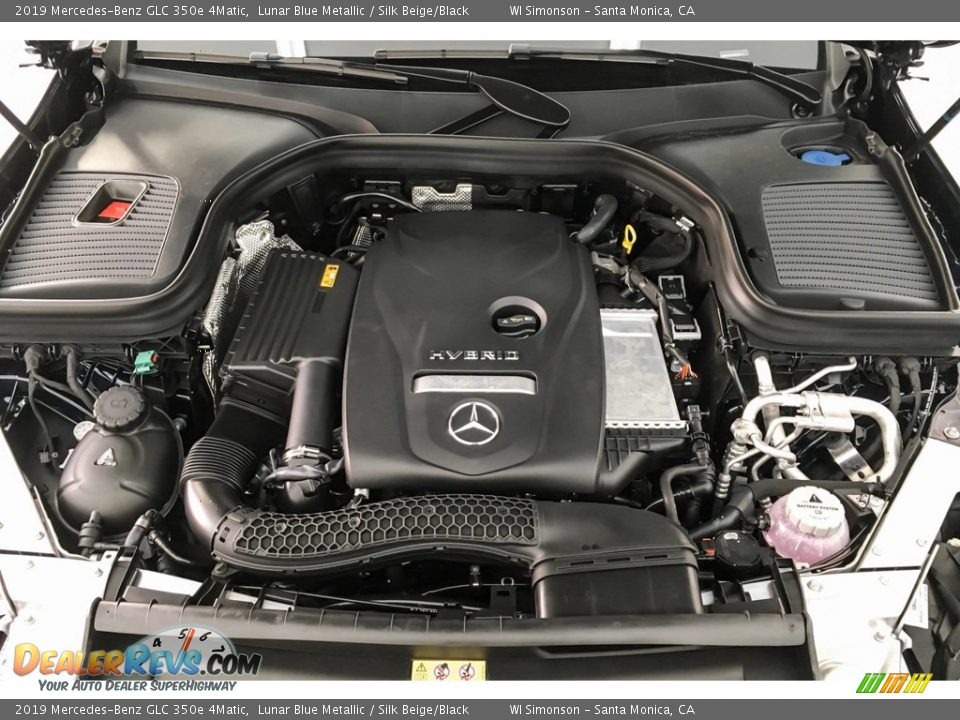 2019 Mercedes-Benz GLC 350e 4Matic Lunar Blue Metallic / Silk Beige/Black Photo #8