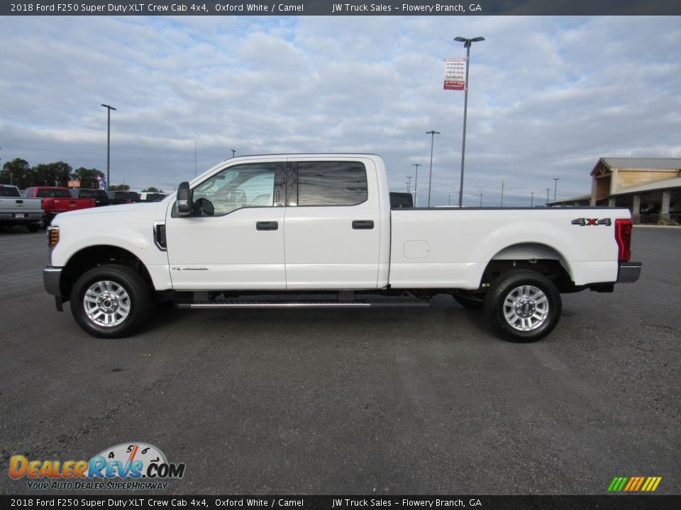 2018 Ford F250 Super Duty XLT Crew Cab 4x4 Oxford White / Camel Photo #2