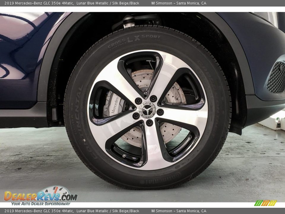 2019 Mercedes-Benz GLC 350e 4Matic Lunar Blue Metallic / Silk Beige/Black Photo #9