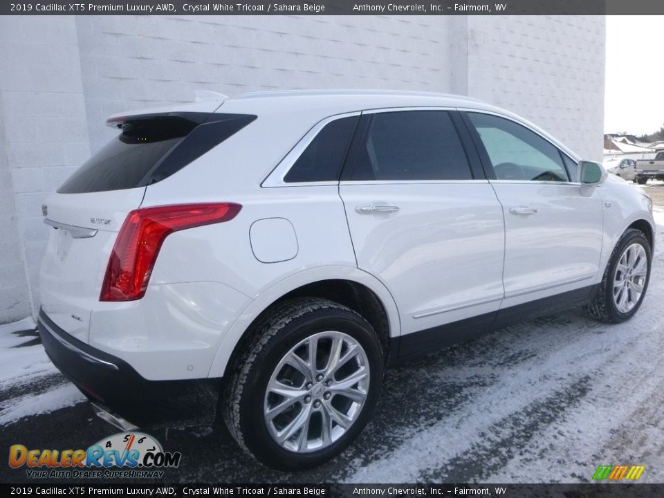 2019 Cadillac XT5 Premium Luxury AWD Crystal White Tricoat / Sahara Beige Photo #5