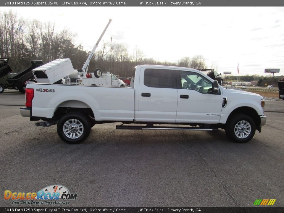 2018 Ford F250 Super Duty XLT Crew Cab 4x4 Oxford White / Camel Photo #6