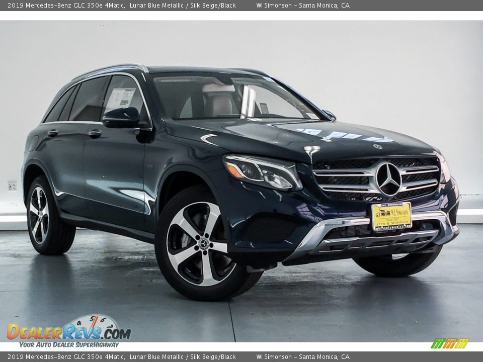 2019 Mercedes-Benz GLC 350e 4Matic Lunar Blue Metallic / Silk Beige/Black Photo #12