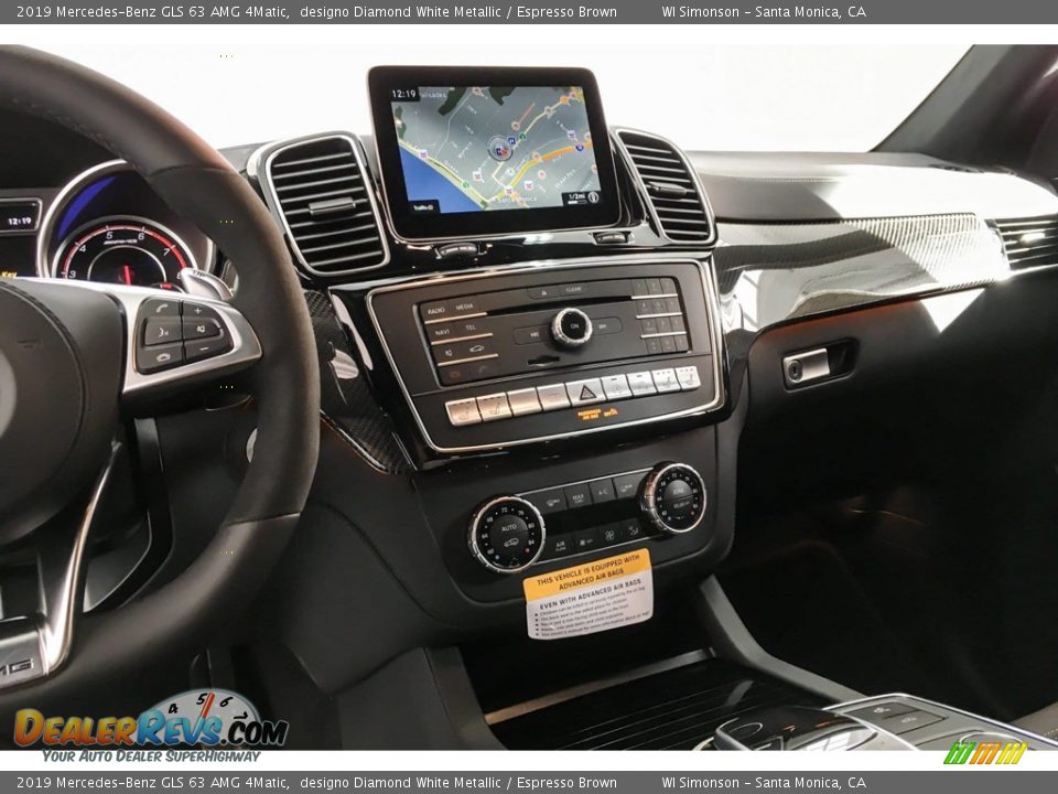 2019 Mercedes-Benz GLS 63 AMG 4Matic designo Diamond White Metallic / Espresso Brown Photo #6