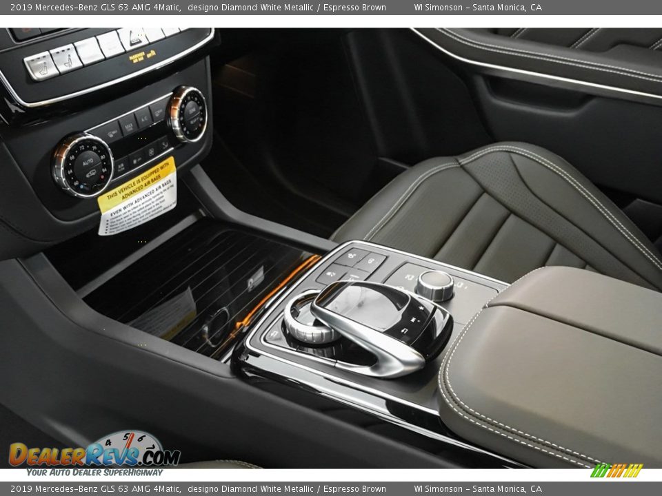 2019 Mercedes-Benz GLS 63 AMG 4Matic designo Diamond White Metallic / Espresso Brown Photo #7