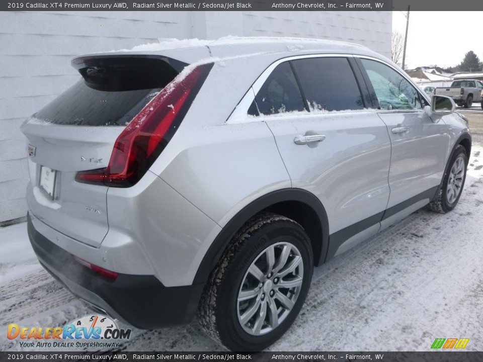 2019 Cadillac XT4 Premium Luxury AWD Radiant Silver Metallic / Sedona/Jet Black Photo #6