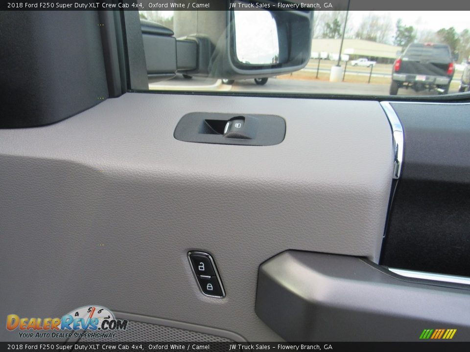 2018 Ford F250 Super Duty XLT Crew Cab 4x4 Oxford White / Camel Photo #27