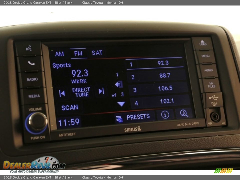 2018 Dodge Grand Caravan SXT Billet / Black Photo #10