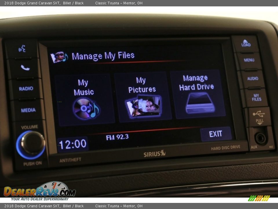 2018 Dodge Grand Caravan SXT Billet / Black Photo #12