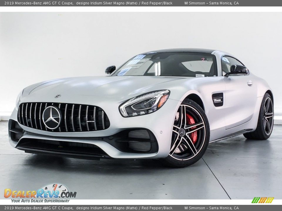 designo Iridium Silver Magno (Matte) 2019 Mercedes-Benz AMG GT C Coupe Photo #12