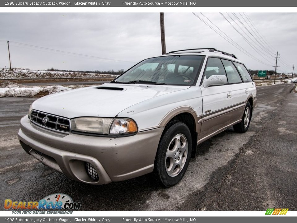 1998 Subaru Legacy Outback Wagon Glacier White / Gray Photo #8