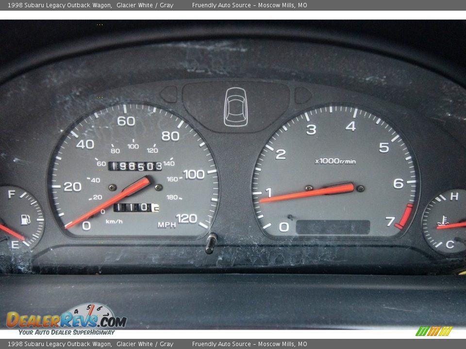 1998 Subaru Legacy Outback Wagon Glacier White / Gray Photo #34