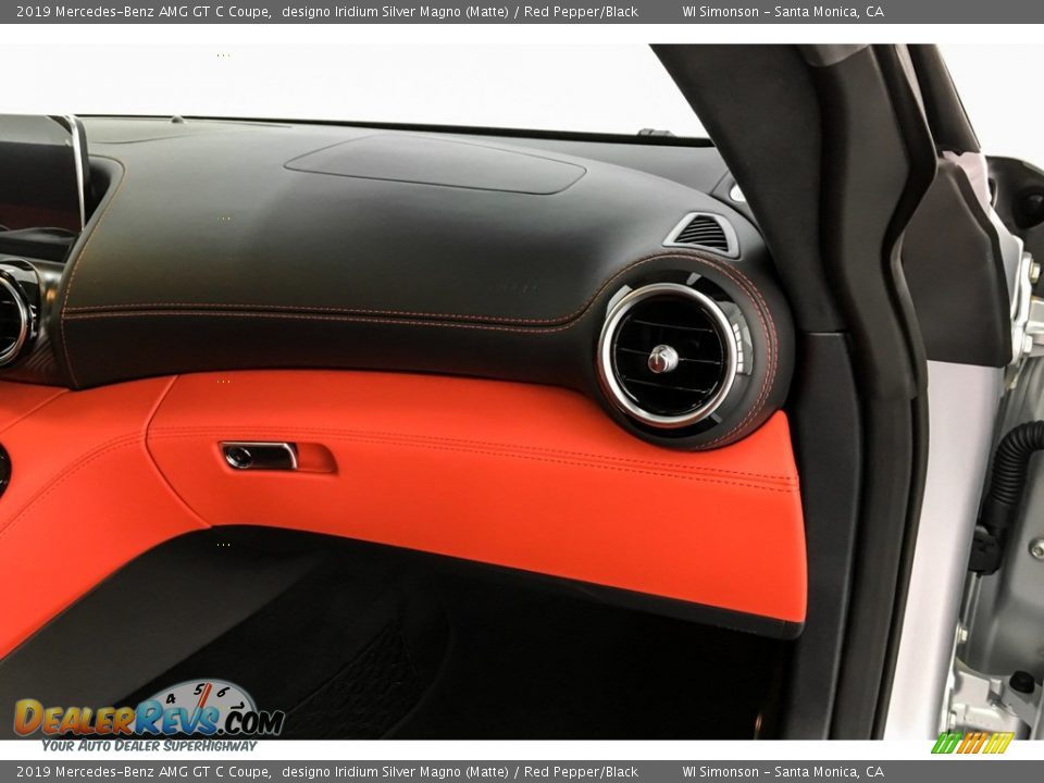 2019 Mercedes-Benz AMG GT C Coupe designo Iridium Silver Magno (Matte) / Red Pepper/Black Photo #26