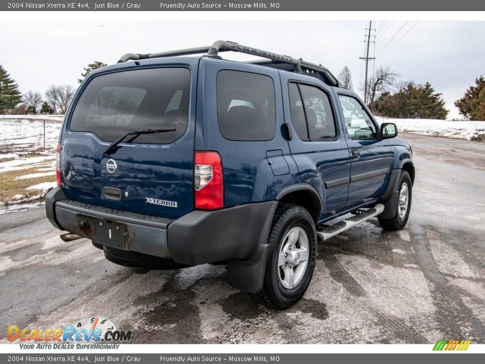2004 Nissan Xterra XE 4x4 Just Blue / Gray Photo #4