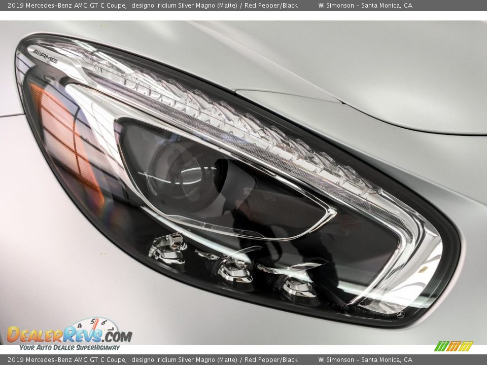 2019 Mercedes-Benz AMG GT C Coupe designo Iridium Silver Magno (Matte) / Red Pepper/Black Photo #30
