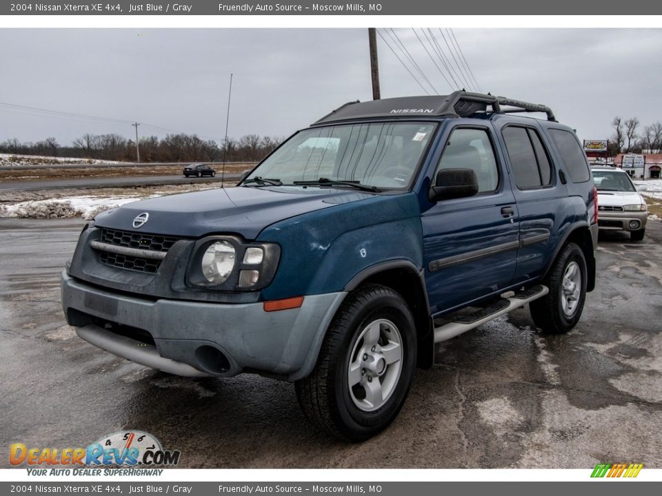 2004 Nissan Xterra XE 4x4 Just Blue / Gray Photo #8