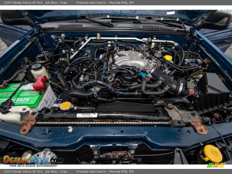 2004 Nissan Xterra XE 4x4 Just Blue / Gray Photo #16
