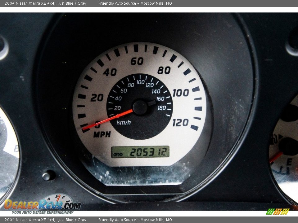 2004 Nissan Xterra XE 4x4 Just Blue / Gray Photo #33