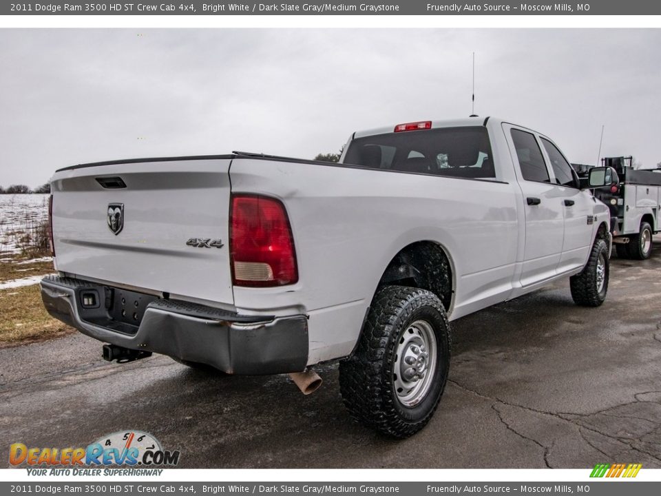2011 Dodge Ram 3500 HD ST Crew Cab 4x4 Bright White / Dark Slate Gray/Medium Graystone Photo #4