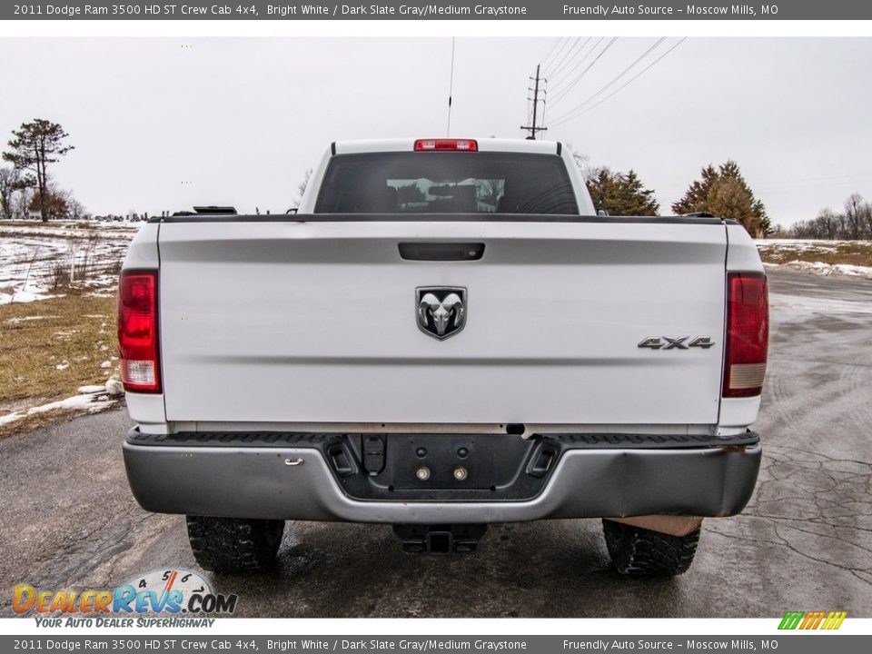 2011 Dodge Ram 3500 HD ST Crew Cab 4x4 Bright White / Dark Slate Gray/Medium Graystone Photo #5