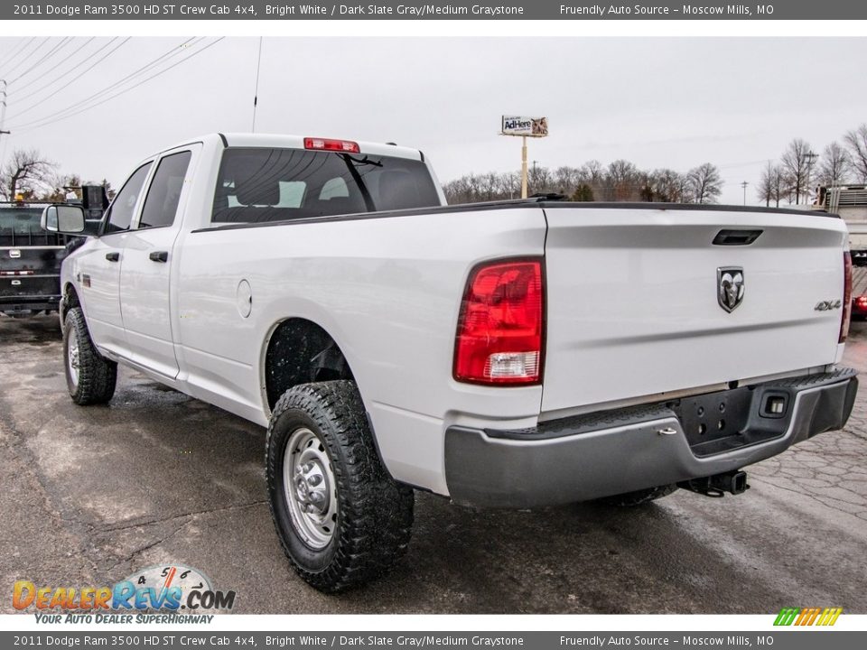 2011 Dodge Ram 3500 HD ST Crew Cab 4x4 Bright White / Dark Slate Gray/Medium Graystone Photo #6