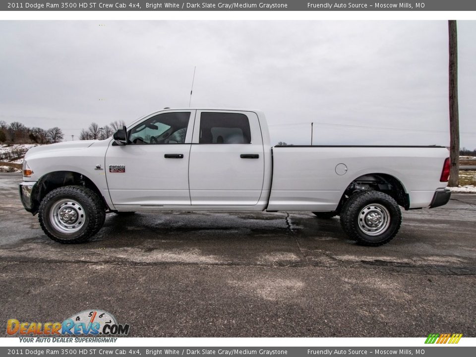 2011 Dodge Ram 3500 HD ST Crew Cab 4x4 Bright White / Dark Slate Gray/Medium Graystone Photo #7