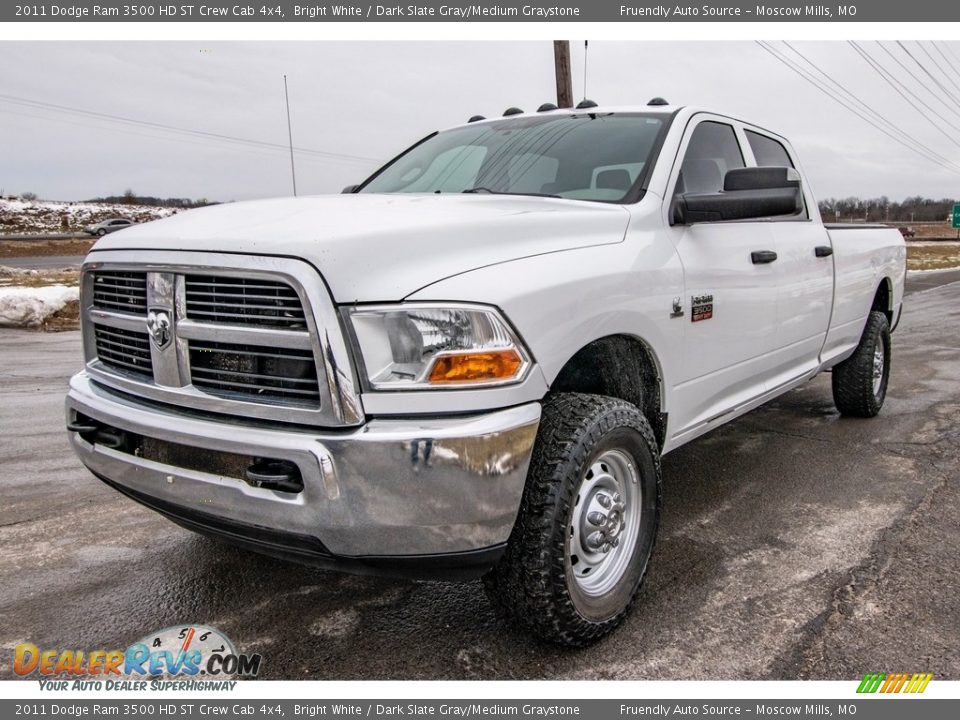 2011 Dodge Ram 3500 HD ST Crew Cab 4x4 Bright White / Dark Slate Gray/Medium Graystone Photo #8