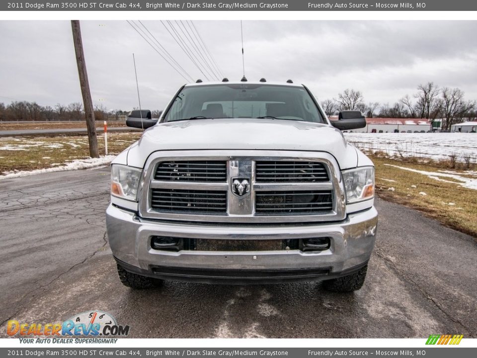 2011 Dodge Ram 3500 HD ST Crew Cab 4x4 Bright White / Dark Slate Gray/Medium Graystone Photo #9