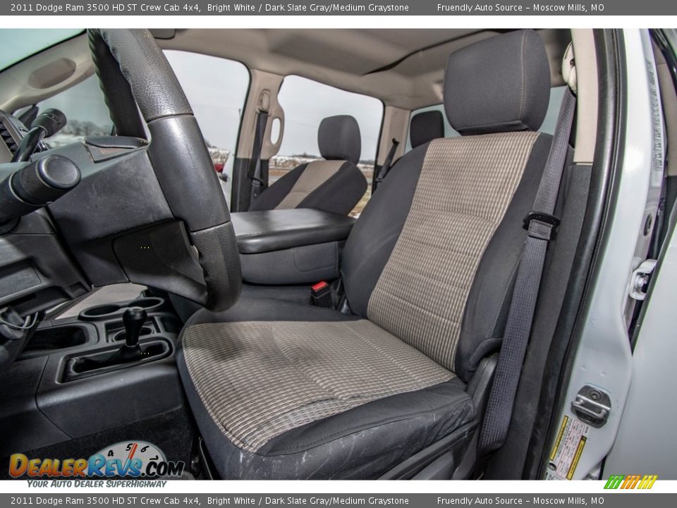 2011 Dodge Ram 3500 HD ST Crew Cab 4x4 Bright White / Dark Slate Gray/Medium Graystone Photo #22
