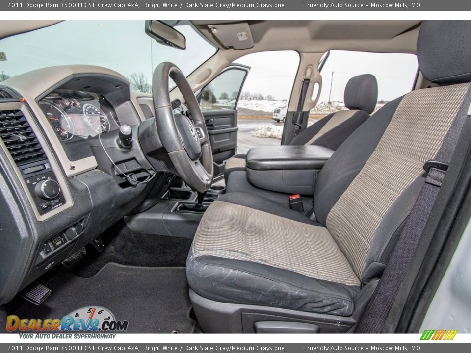 2011 Dodge Ram 3500 HD ST Crew Cab 4x4 Bright White / Dark Slate Gray/Medium Graystone Photo #23