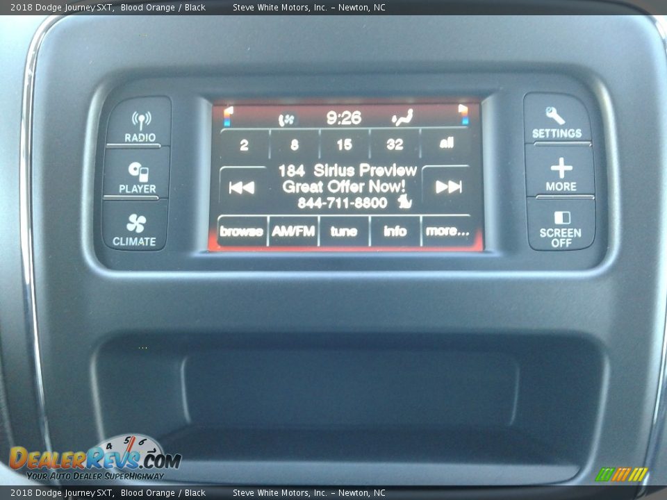 2018 Dodge Journey SXT Blood Orange / Black Photo #23