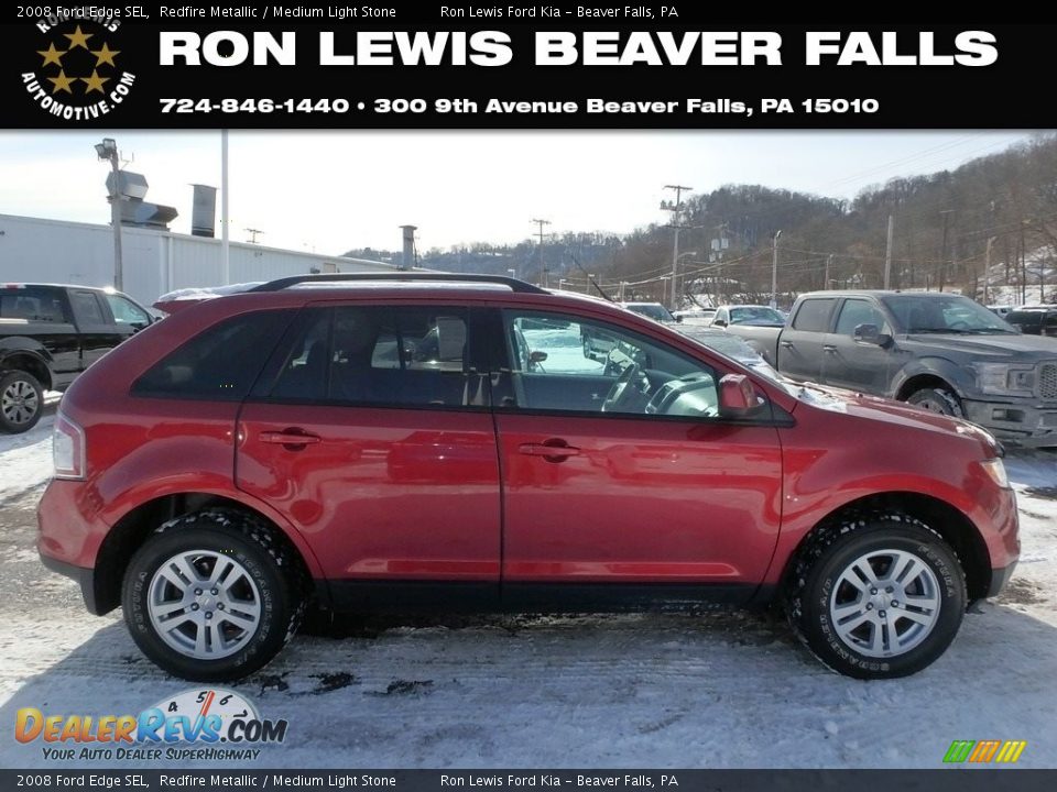 2008 Ford Edge SEL Redfire Metallic / Medium Light Stone Photo #1