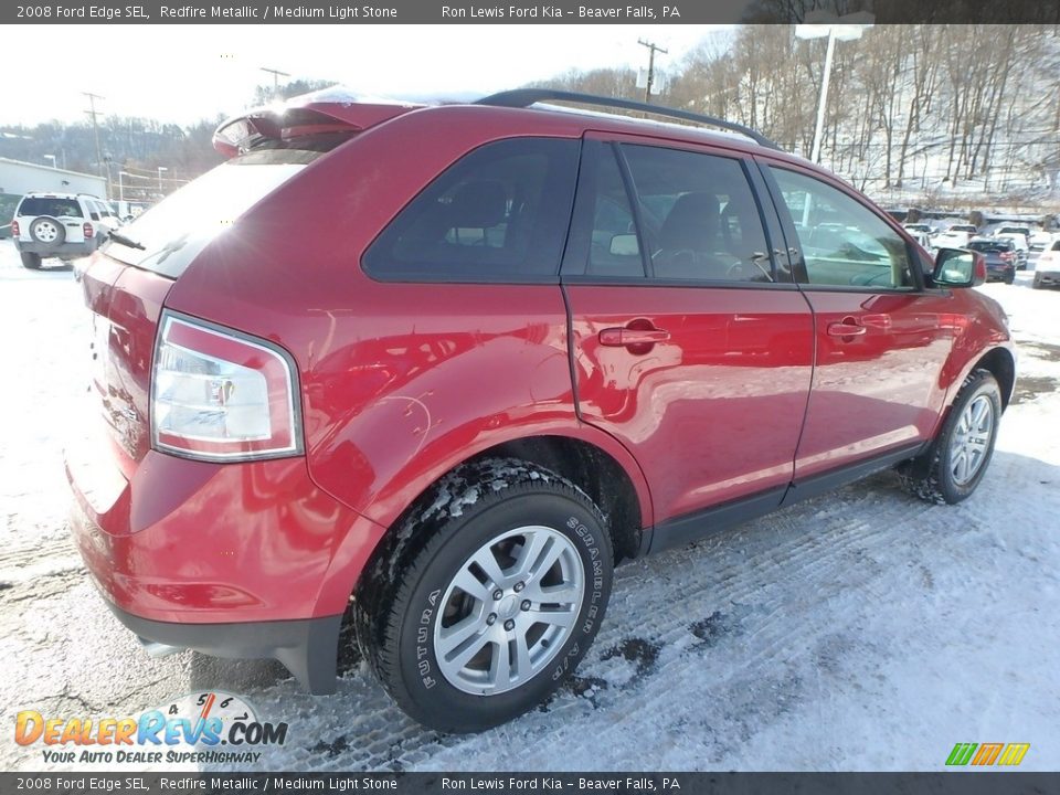 2008 Ford Edge SEL Redfire Metallic / Medium Light Stone Photo #2