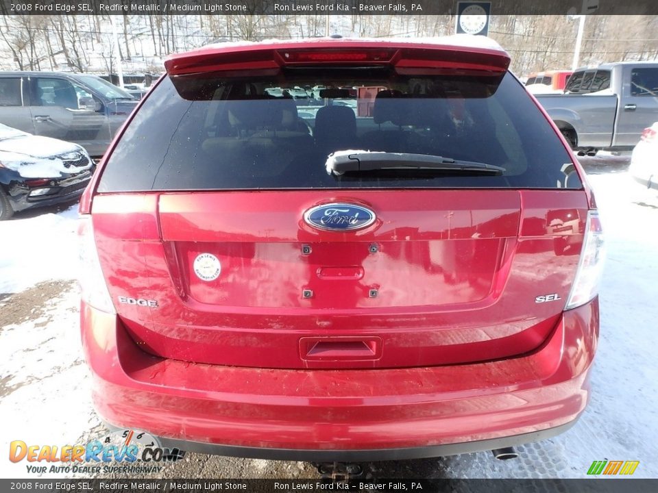 2008 Ford Edge SEL Redfire Metallic / Medium Light Stone Photo #3