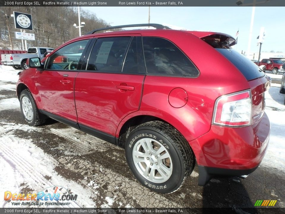 2008 Ford Edge SEL Redfire Metallic / Medium Light Stone Photo #5