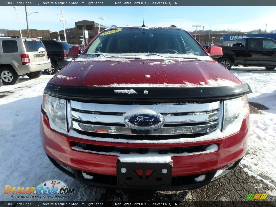 2008 Ford Edge SEL Redfire Metallic / Medium Light Stone Photo #8