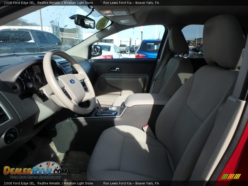 2008 Ford Edge SEL Redfire Metallic / Medium Light Stone Photo #11