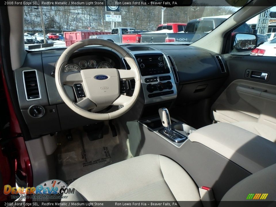 2008 Ford Edge SEL Redfire Metallic / Medium Light Stone Photo #13