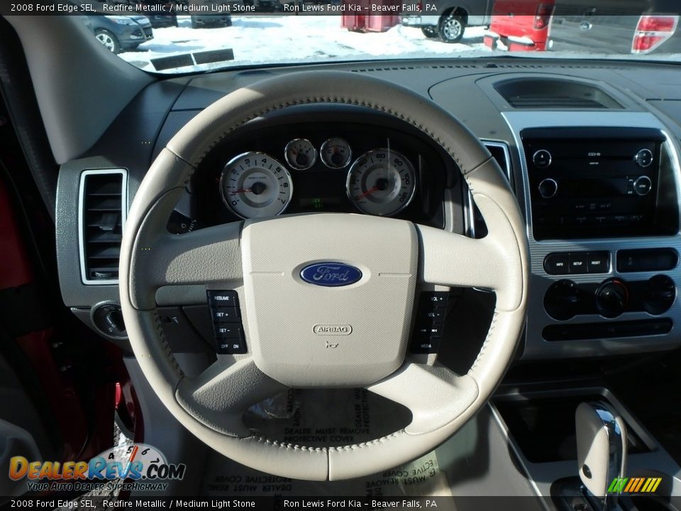 2008 Ford Edge SEL Redfire Metallic / Medium Light Stone Photo #17