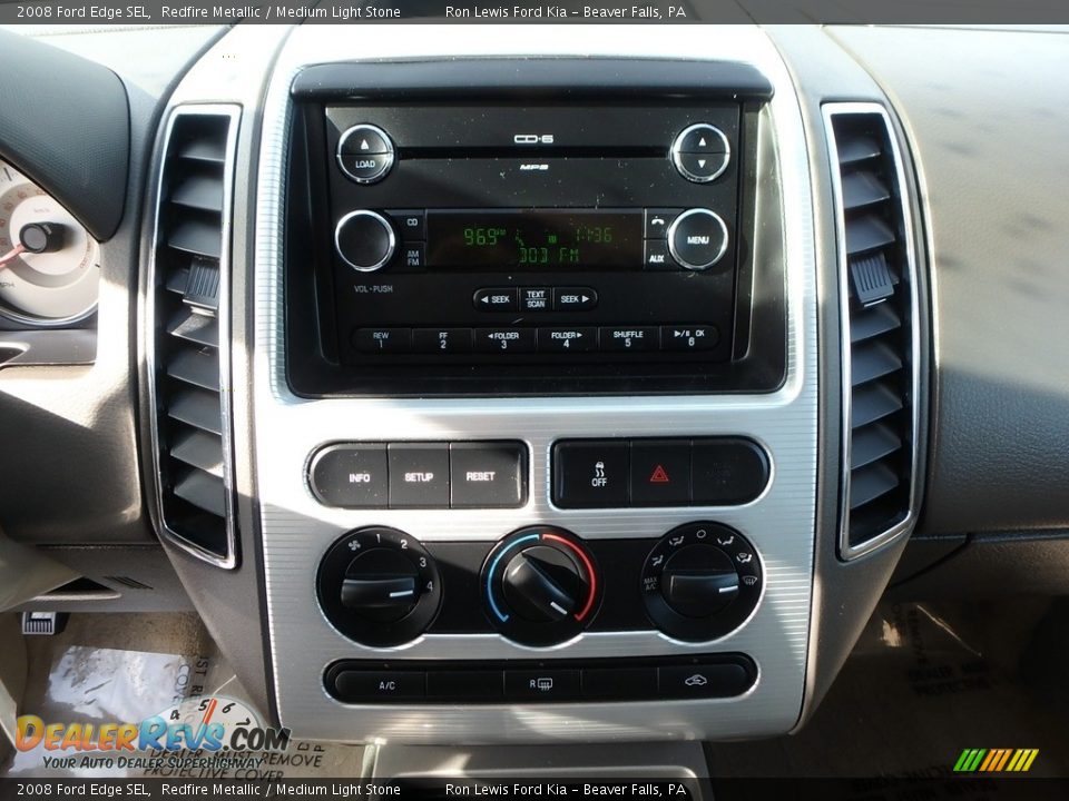 2008 Ford Edge SEL Redfire Metallic / Medium Light Stone Photo #18