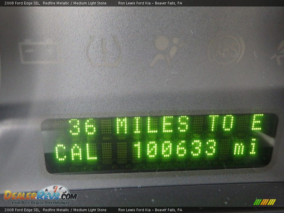 2008 Ford Edge SEL Redfire Metallic / Medium Light Stone Photo #20