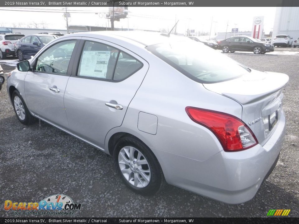 2019 Nissan Versa SV Brilliant Silver Metallic / Charcoal Photo #6