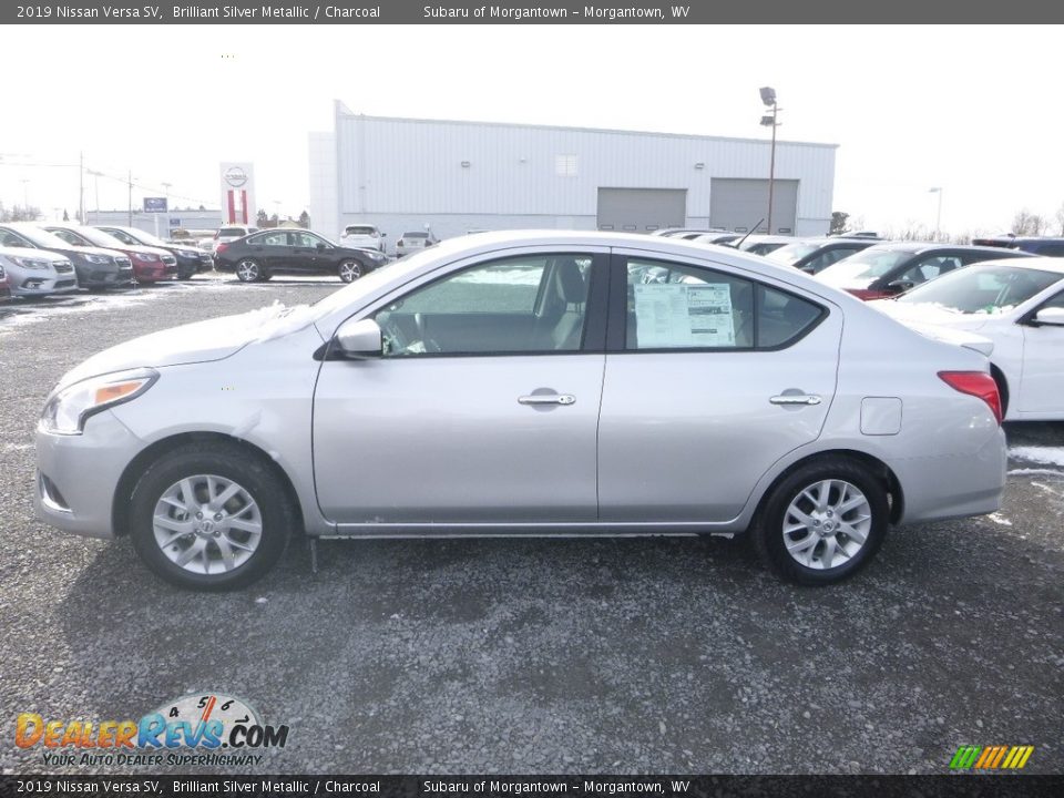 2019 Nissan Versa SV Brilliant Silver Metallic / Charcoal Photo #7